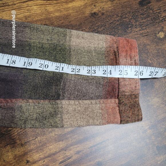 Vtg Serengeti Fall Plaid Tunic Top Size 1X Country Boho Western Fall Photo's - Picture 7 of 9